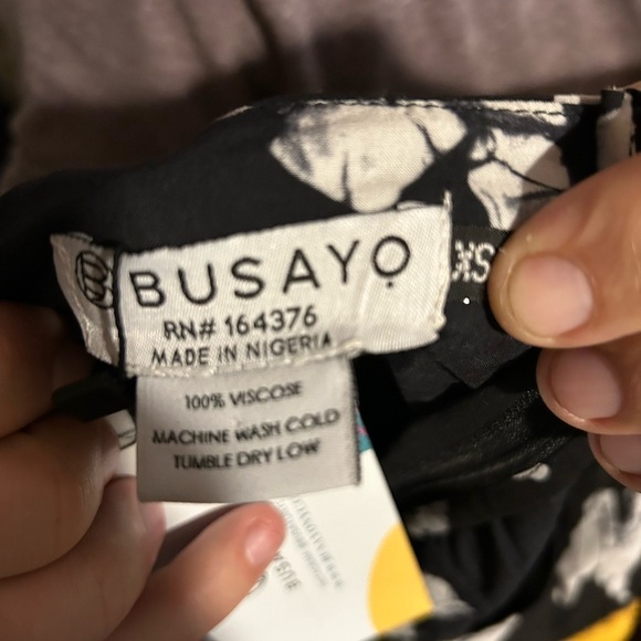 NWT BUSAYO Ropo Splatter Print Ruffle Dress - Picture 9 of 10